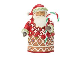 Figurine: Gingerbread Santa Candy Pane pint.