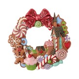 Figurine: Gingerbread Wall Hanging Wreath