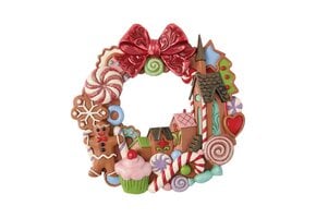 Figurine: Gingerbread Wall Hanging Wreath