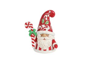 Figurine: Gnome With Large Candy Cane.