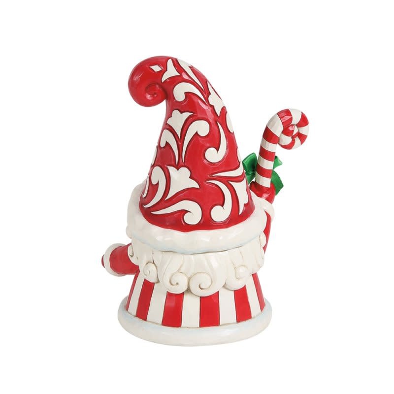 Figurine: Gnome With Large Candy Cane.