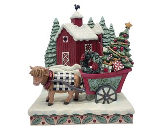 Figurine: Highland Glen Barn Scene
