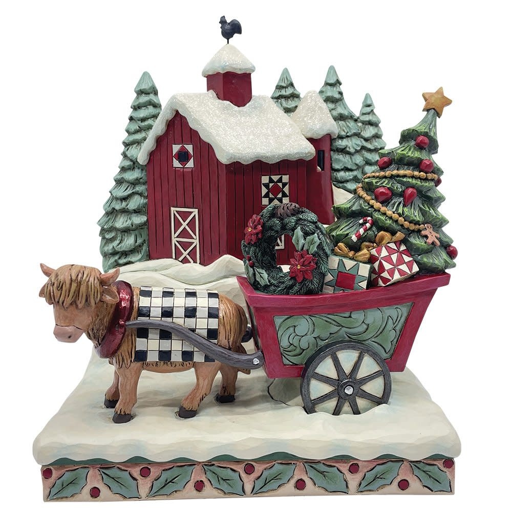 Figurine: Highland Glen Barn Scene