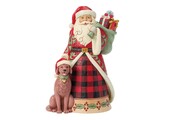 Figurine: Highland Glen Santa with Dog Figurine by Heartwood Creek