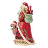 Figurine: Highland Glen Santa with Dog Figurine by Heartwood Creek