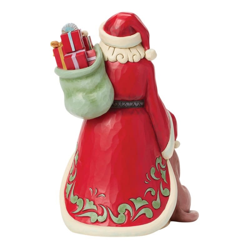 Figurine: Highland Glen Santa with Dog Figurine by Heartwood Creek