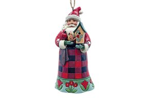 Ornament: Highland Glen Santa with Cardinal H/O by Heartwood Creek