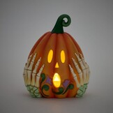 Figurine: Jack-o-lantern Skeleton LED Figurine by Heartwood Creek