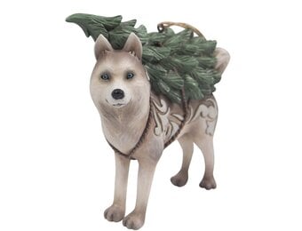 Ornament: Husky Dog Hanging Ornament By Heartwood Creek