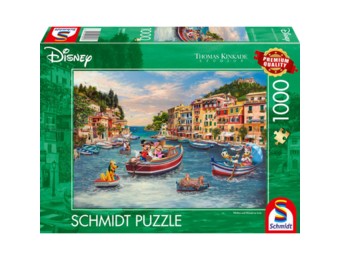 Puzzel:Mickey en Minnie - in Italië, 1000 stukjes