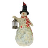 Figurine: Snowman - LED Candle Statue