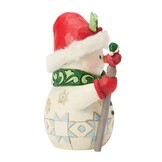 Figurine: Snowman - with a Bird Pint