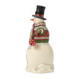 Figurine: Snowman with Christmas Sign