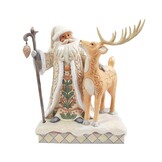 Figurine: Santa with a Buck - White Woodland