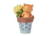 Figurine: Paws 'n' Petals - Cat in Flowerpot