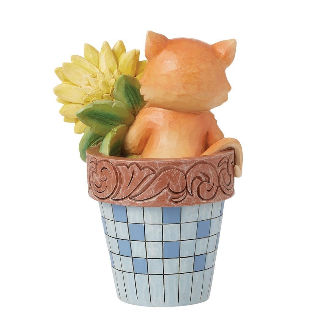Figurine: Paws 'n' Petals - Cat in Flowerpot
