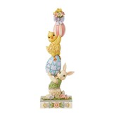 Figurine: Playful Pile-up - Stacked Bunny