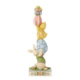 Figurine: Playful Pile-up - Stacked Bunny