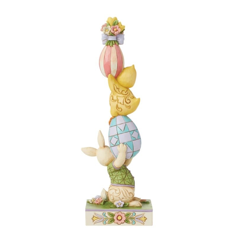Figurine: Playful Pile-up - Stacked Bunny