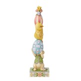 Figurine: Playful Pile-up - Stacked Bunny