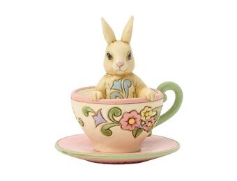 Mini Figurine:  Bunny in Teacup
