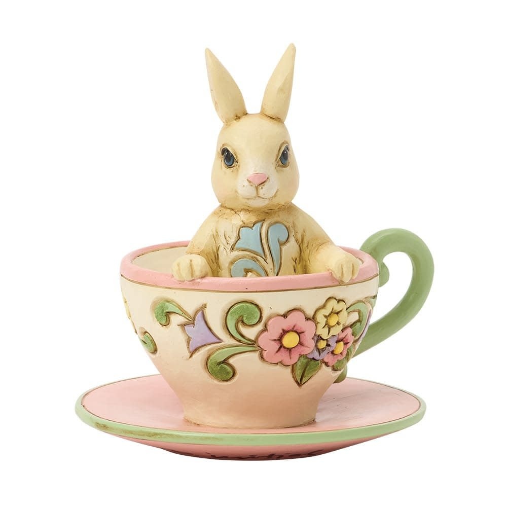 Mini Figurine:  Bunny in Teacup