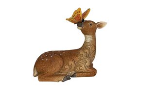 Figurine: Deer with Butterfly
