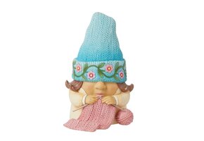 Figurine: Knitted by Hand (Knitter Gnome Figurine)
