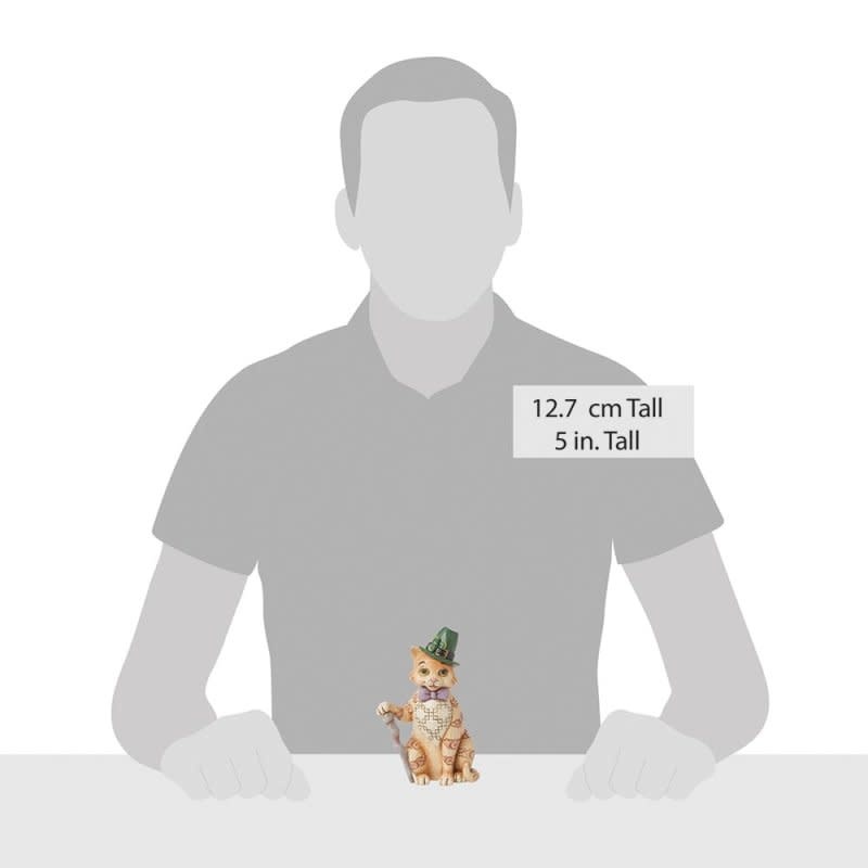 Figurine  Purr-fectly Irish (Orange Tabby Figurine)