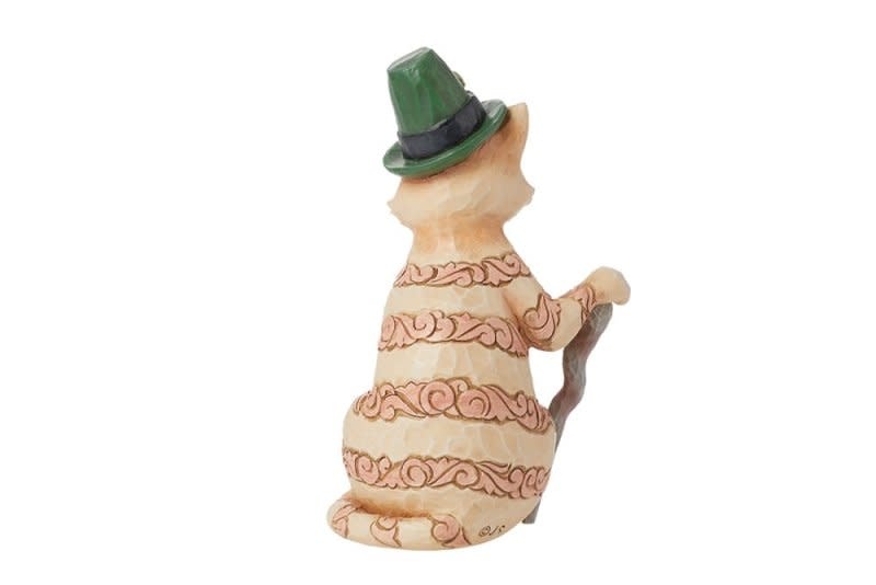 Figurine  Purr-fectly Irish (Orange Tabby Figurine)