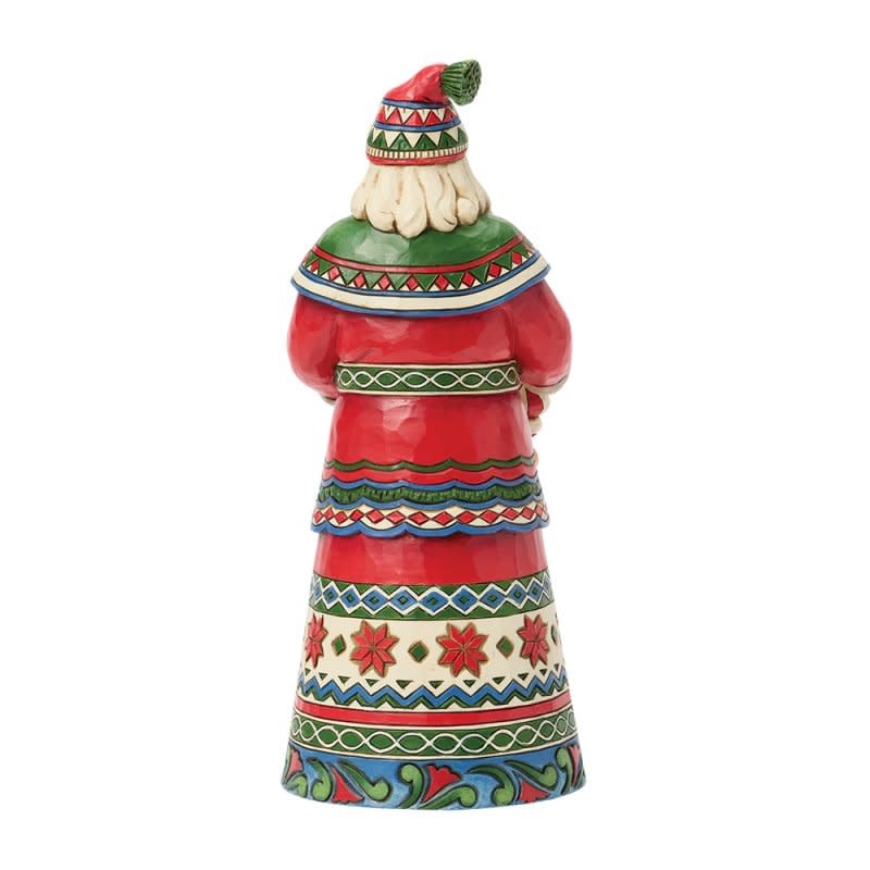 Figurine: Laplander Santa with Rocking Horse by Heartwood Creek