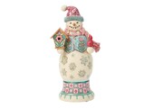 Figurine: Pastel Snowman Nutcracker by Heartwood Creek