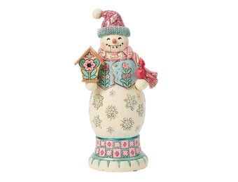 Figurine: Pastel Snowman Nutcracker by Heartwood Creek
