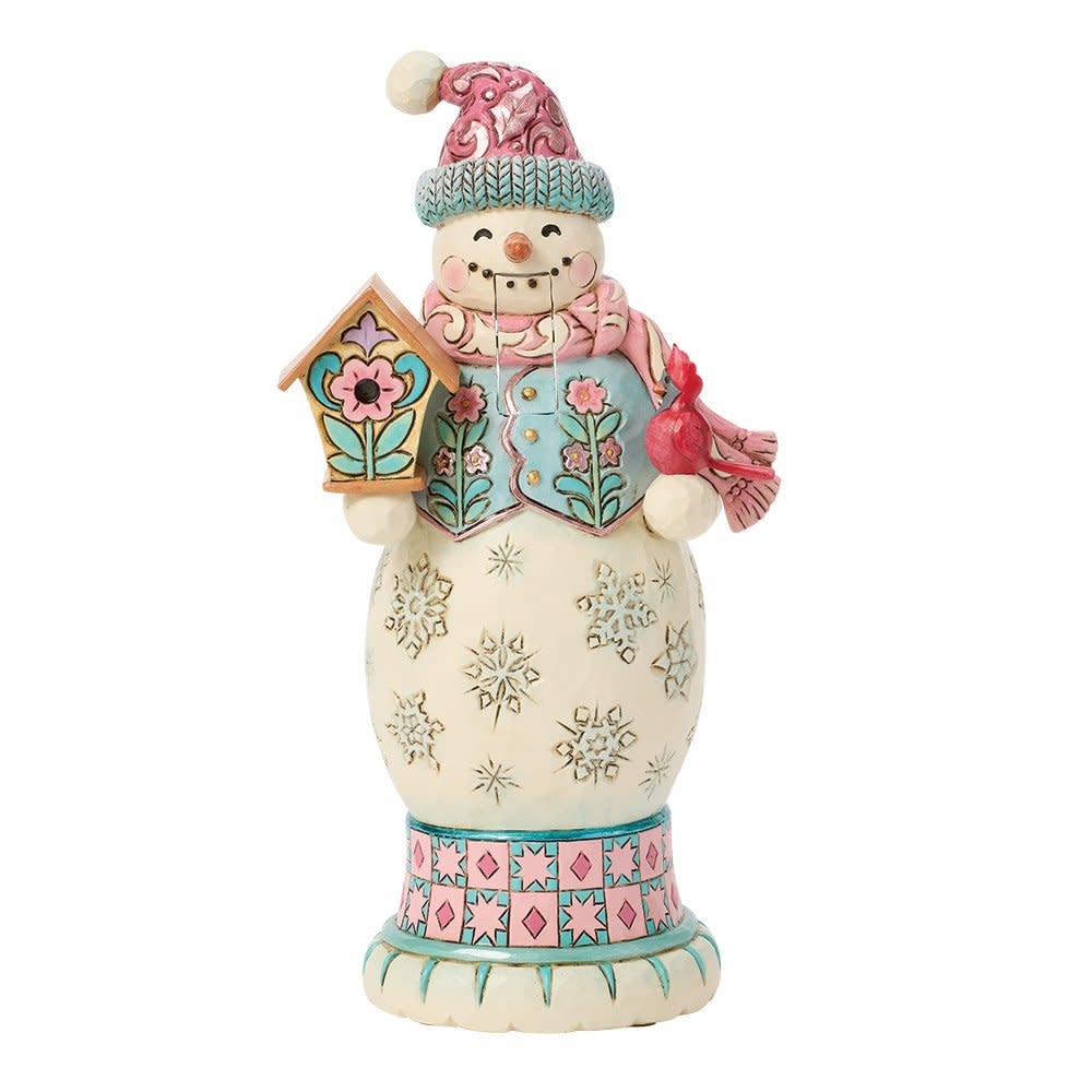 Figurine: Pastel Snowman Nutcracker by Heartwood Creek