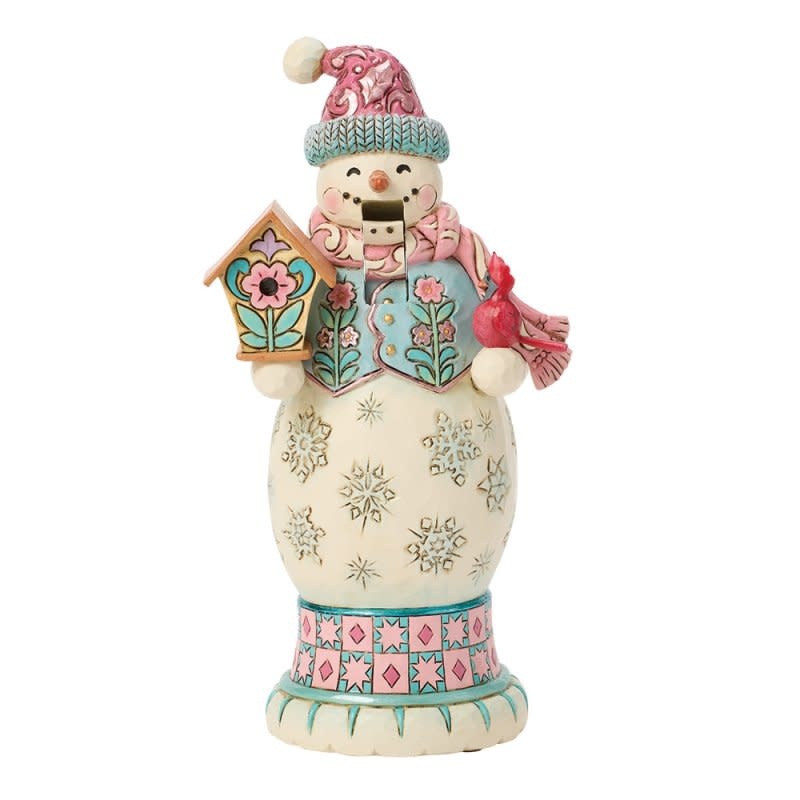 Figurine: Pastel Snowman Nutcracker by Heartwood Creek