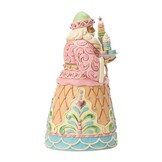 Figurine: Sweets Santa with Macaron Staff Figurine by Heartwood Creek