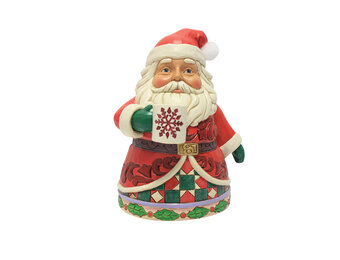 Figurine: Santa Drinking Hot Cocoa Figurine by Heartwood Creek