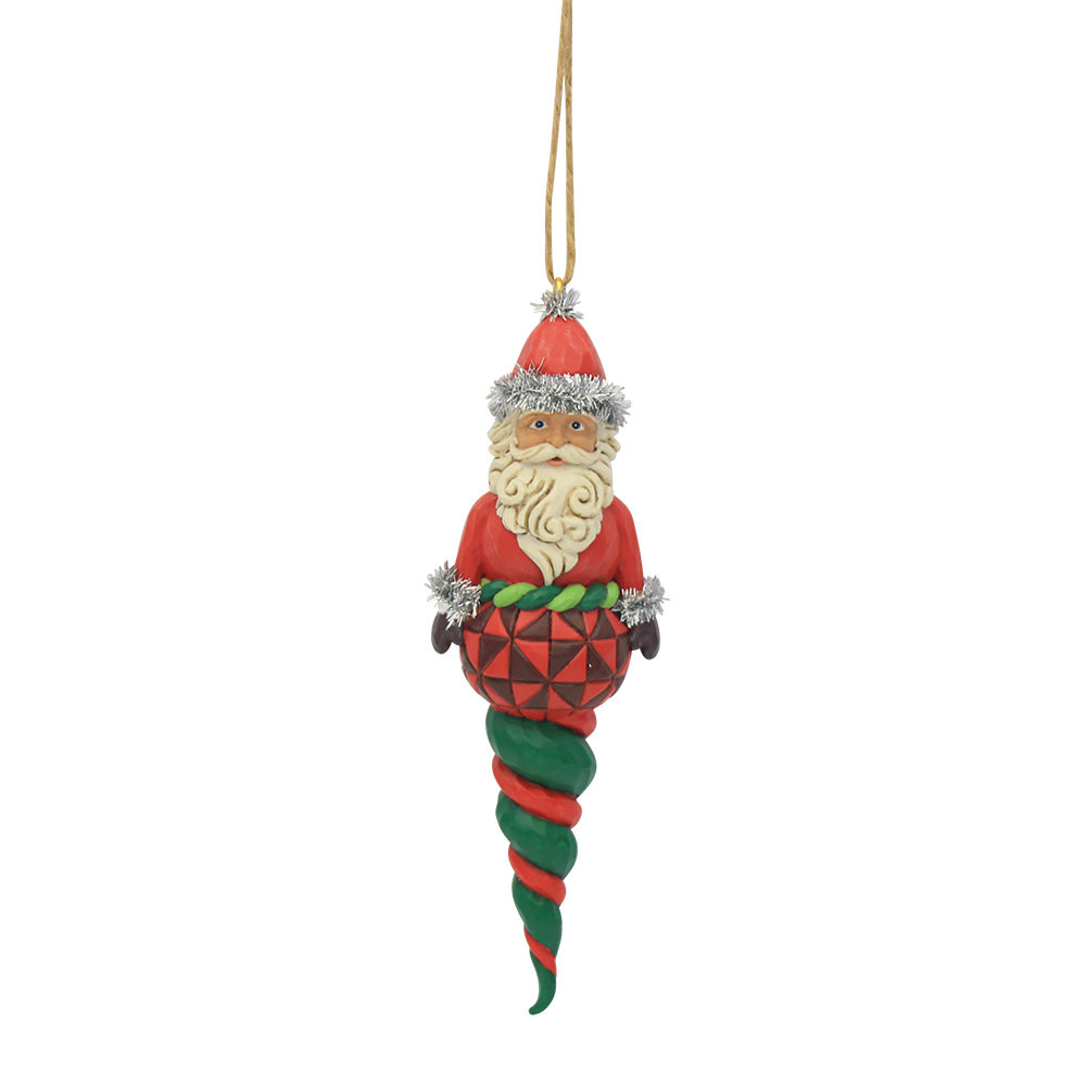 Ornament: Santa Finial Hanging Ornament by Heartwood Creek