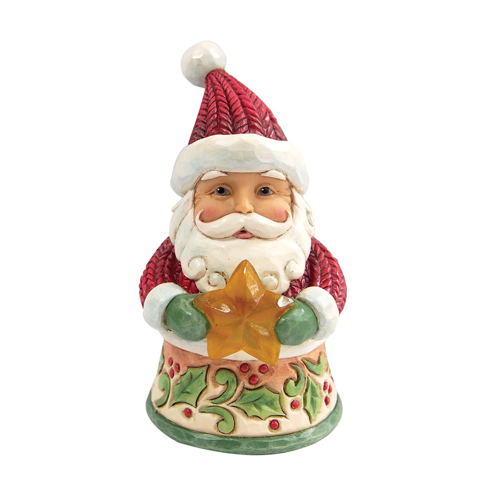 Figurine: Santa Holding Star Mini Figurine by Heartwood Creek