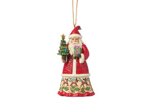 Haning Ornament: Santa - with Gifts