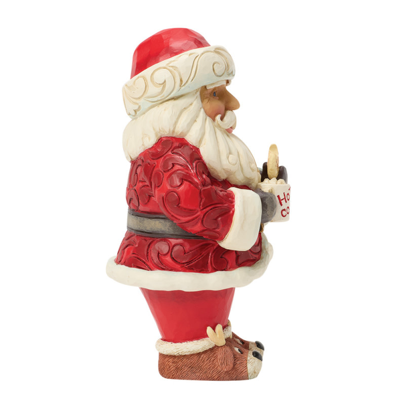 Figurine: Santa with Hot Cocoa Pint Figurine by Heartwood Creek