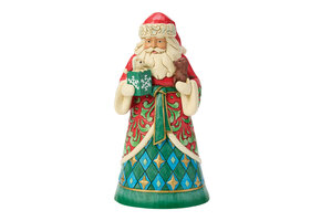 Figurine: Santa with Rescue Pets Figurine by Heartwood Creek