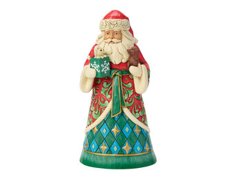 Figurine: Santa with Rescue Pets Figurine by Heartwood Creek