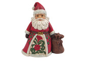 Figurine: Santa With Toy Bag Mini Figurine by Heartwood Creek