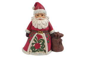 Figurine: Santa With Toy Bag Mini Figurine by Heartwood Creek