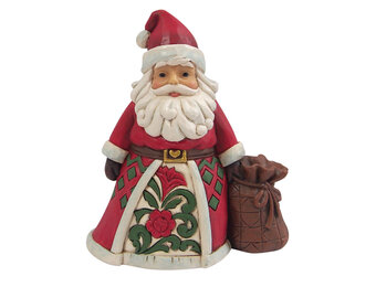 Figurine: Santa With Toy Bag Mini Figurine by Heartwood Creek