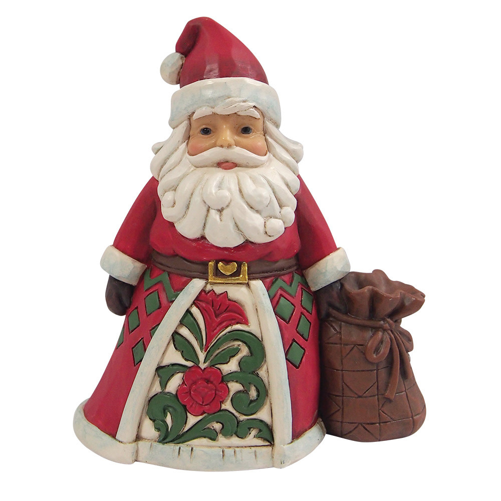Mini Figurine: Santa - with Toy Bag