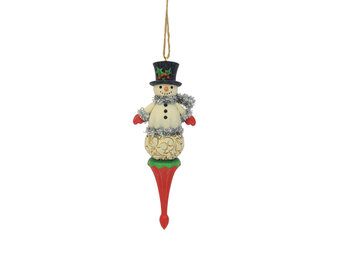 Ornament: Snowman Finial Hanging Ornament by Heartwood Creek