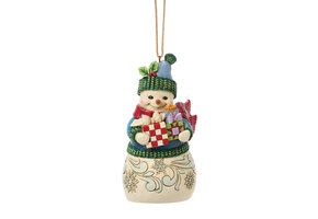 Hanging Ornament: Snowman - with Arms Full