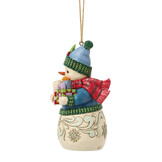 Ornament: Snowman with Arms Full Hanging Ornament by Heartwood Creek